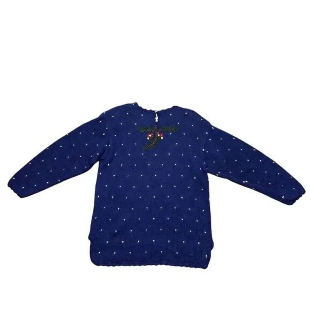 Croft & Barrow Women's M Vintage‎ Christmas Sweater Santa Knit Pullover - Picture 4 of 7